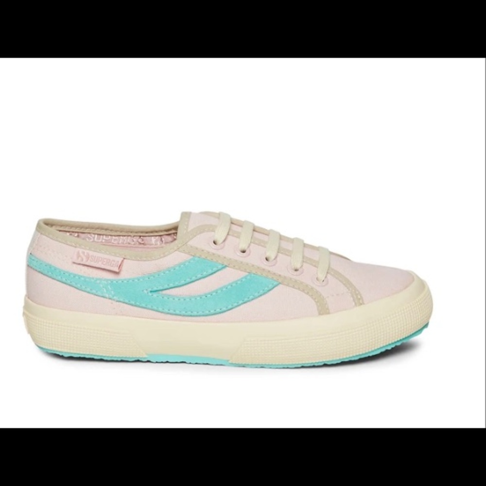 Superga 2953 - SWALLOW TAIL COLORBLOCK Very light Pink & Turquoise